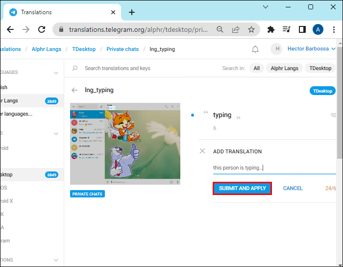 Change-Typing-Status-on-Telegram-With-Language-Packs-11 كيفية تغيير الكتابة على Telegram