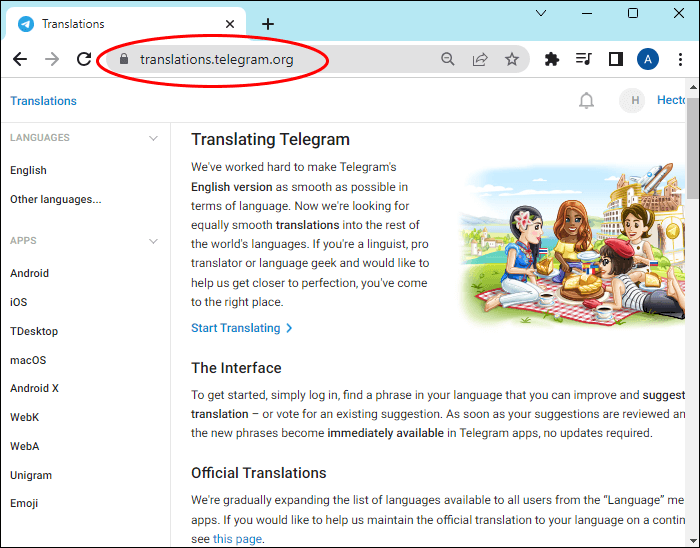 Change-Typing-Status-on-Telegram-With-Language-Packs كيفية تغيير الكتابة على Telegram