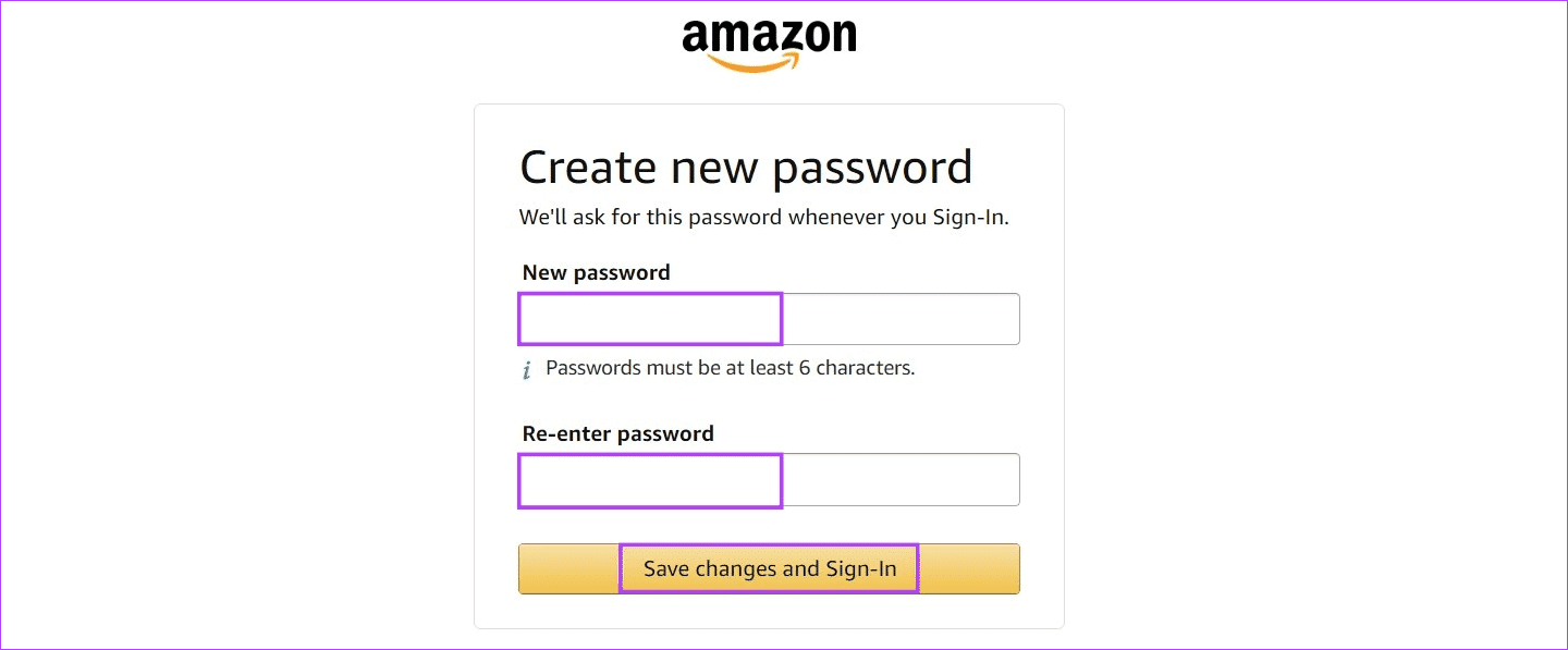 Change-or-Reset-Amazon-Password-5 كيفية تغيير أو إعادة تعيين كلمة مرور Amazon