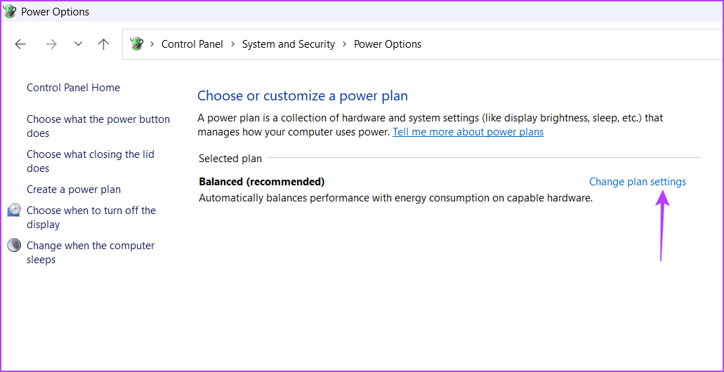 Change-plan-settings-1 4 أفضل الطرق لتعطيل وضع السكون في Windows 11