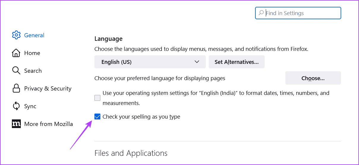 Check-your-spelling-as-you-type أفضل 5 طرق لإصلاح عدم عمل المدقق الإملائي لـ Mozilla Firefox في Windows 11