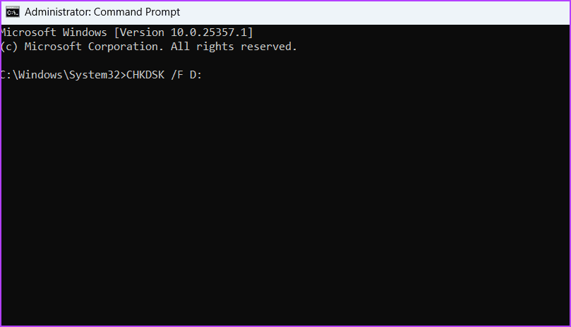 Chkdsk-command أفضل 5 طرق لإصلاح خطأ "الدليل ليس فارغًا" في Windows 11