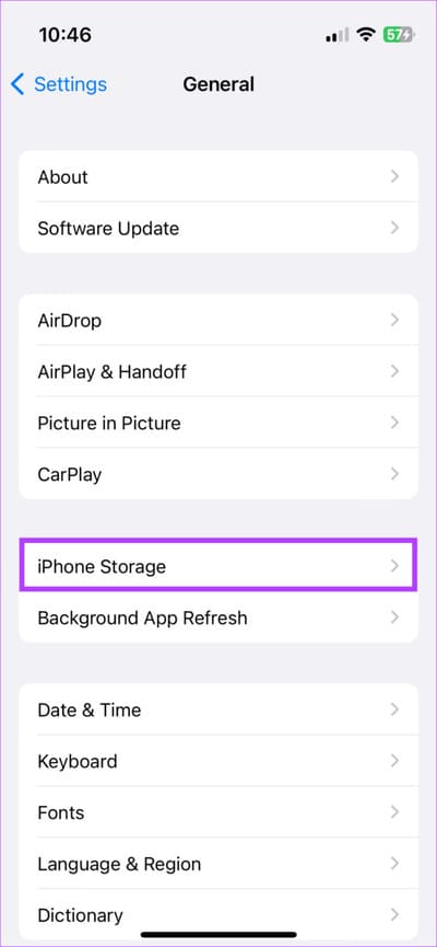 Clear-iPhone-storage-3-710x1536-1 أفضل 6 إصلاحات لعدم تنزيل ملفات البودكاست في Spotify على iPhone