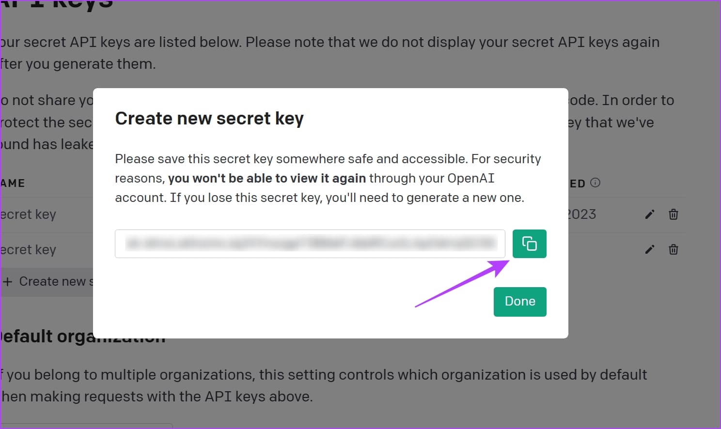 Click-on-Copy-API-Key-1 ما هو Auto-GPT وكيفية استخدامه مجانًا