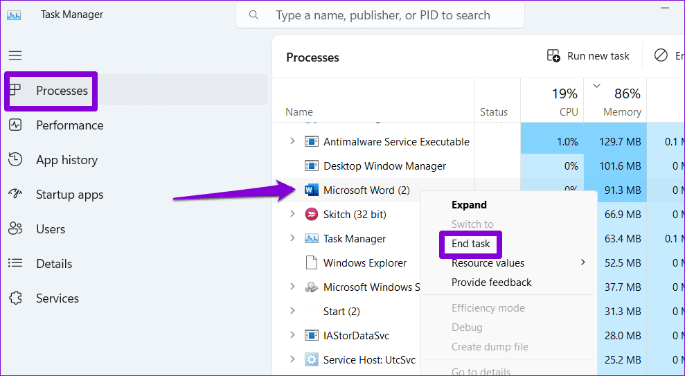 Close-Microsoft-Word أفضل 7 طرق لإصلاح عدم عمل القراءة بصوت عال في Microsoft Word على Windows