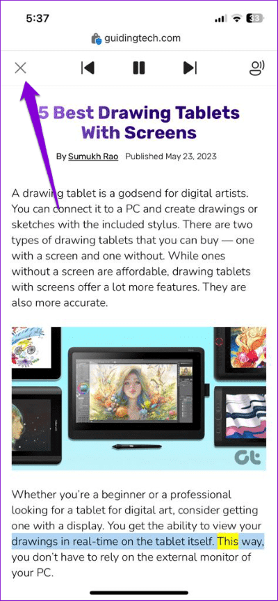 Close-Read-Aloud-on-Phone-1 كيفية استخدام ميزة القراءة بصوت عالٍ في Microsoft Edge
