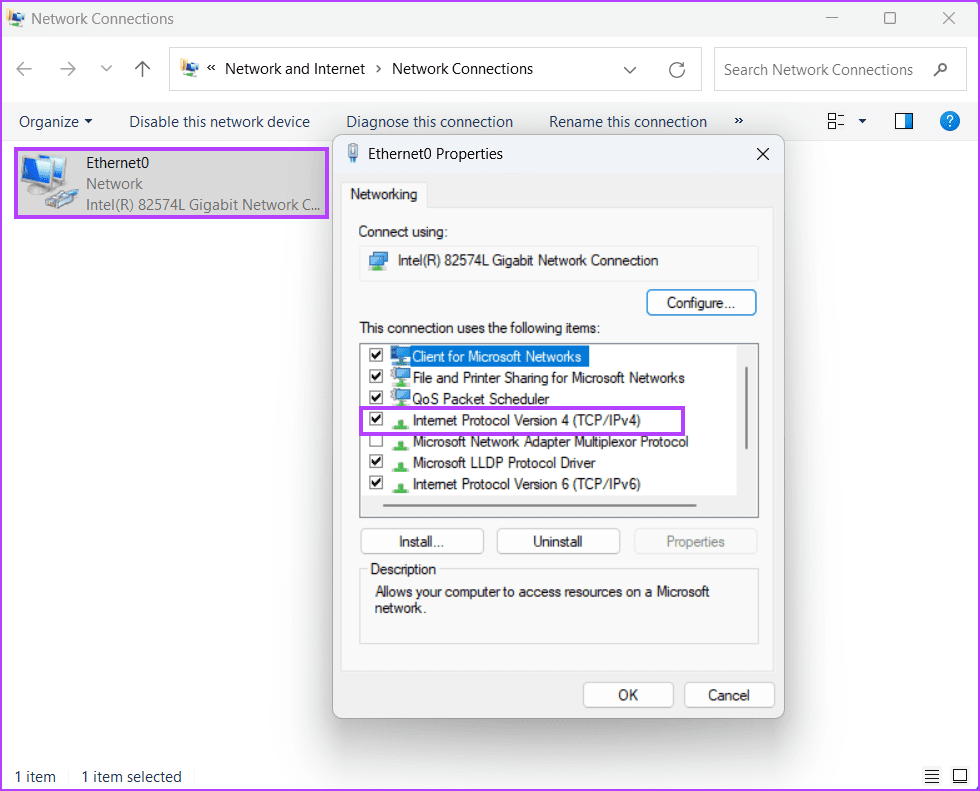 Configure-the-Ethernet-Adapter-Settings-2 أفضل 8 طرق لإصلاح خطأ عدم وجود تكوين IP صالح في Ethernet على Windows 11