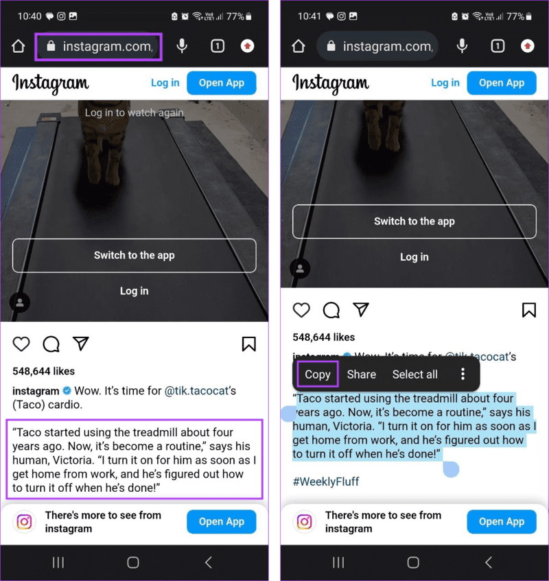 Copy-Text-from-An-Instagram-Post-10 4 طرق سهلة لنسخ النص من منشور Instagram