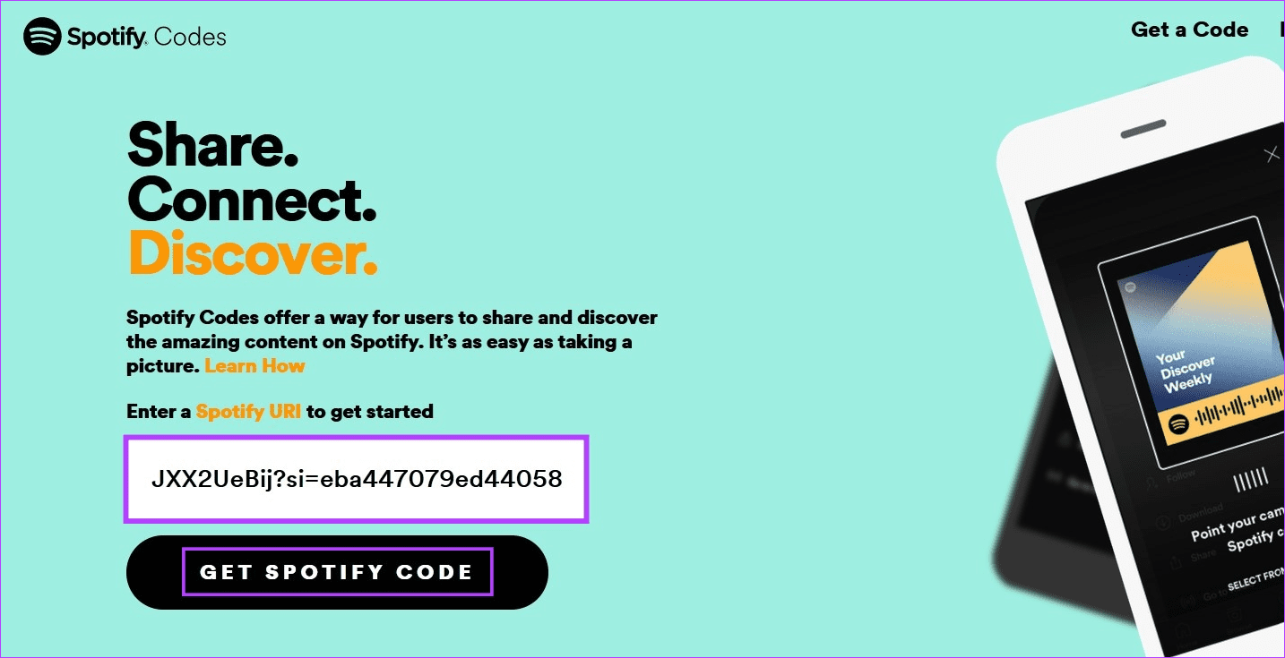 Create-and-Scan-a-Spotify-Code-5 كيفية إنشاء ومسح كود Spotify