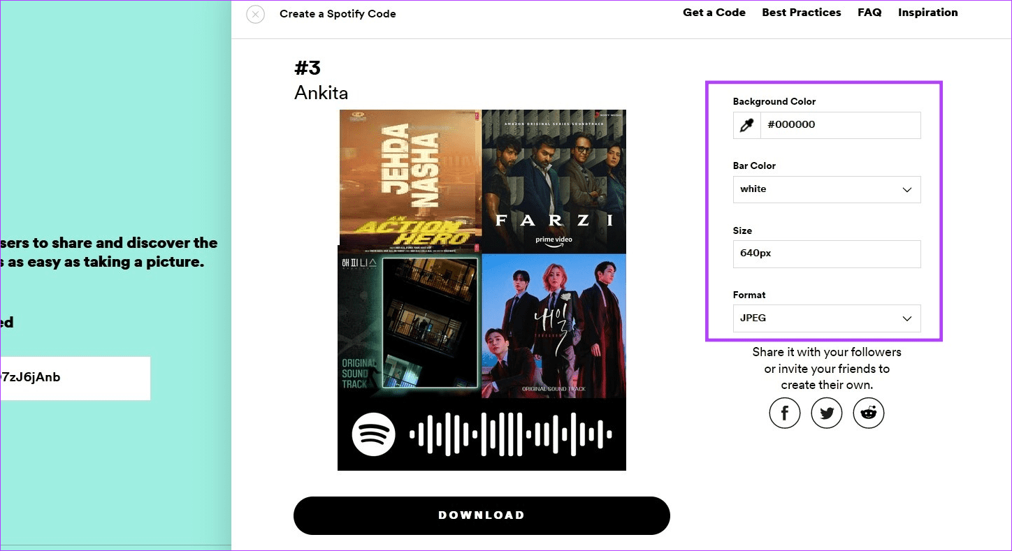 Create-and-Scan-a-Spotify-Code-7 كيفية إنشاء ومسح كود Spotify