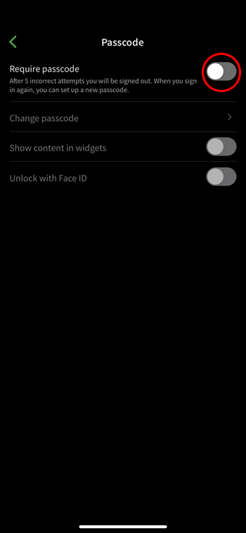 Creating-a-Passcode-Lock-for-an-Apple-Device-5 كيفية تغيير كلمة المرور في Evernote