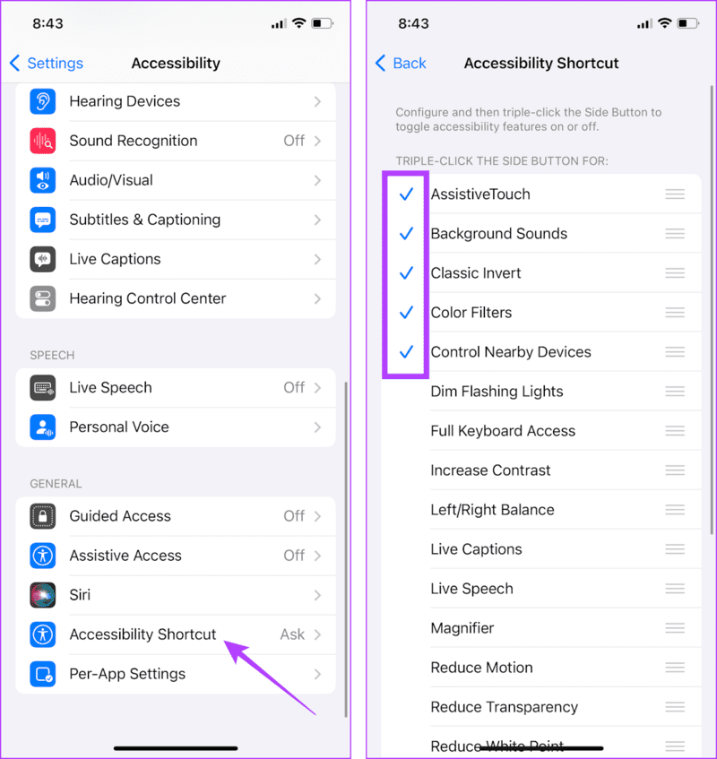 Deselect-Options 9 طرق لإصلاح تأخير شاشة قفل iPhone في iOS 16 و iOS 17