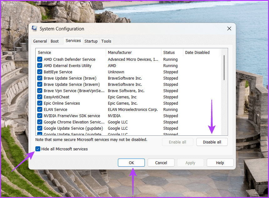 Disable-all-2 أفضل 6 طرق لإصلاح عدم عمل ميزة اختفاء شريط المهام التلقائي في Windows 11