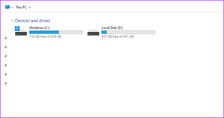 Drives أفضل 3 طرق للتحقق من حجم التطبيق على نظام التشغيل Windows 11