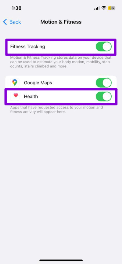 Enable-Fitness-Tracking-for-Health-App أفضل 6 طرق لإصلاح عدم تتبع تطبيق Health للخطوات على iPhone