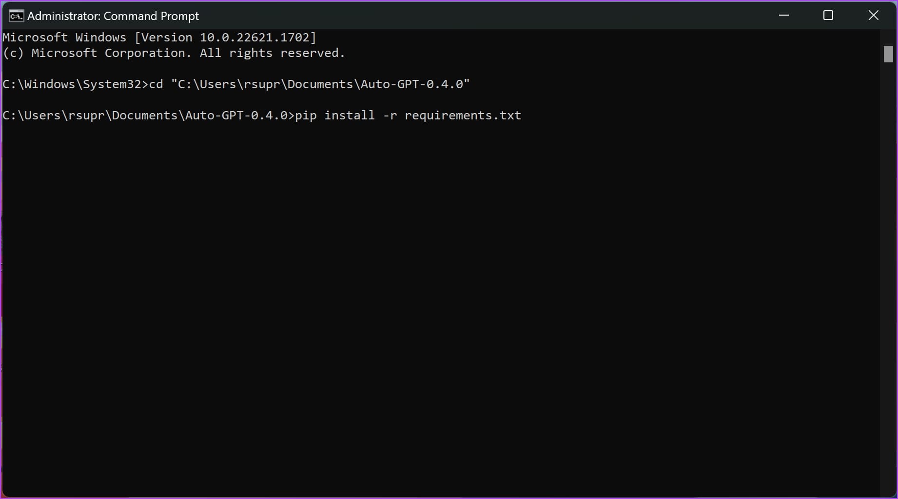 Enter-Command-2 ما هو Auto-GPT وكيفية استخدامه مجانًا