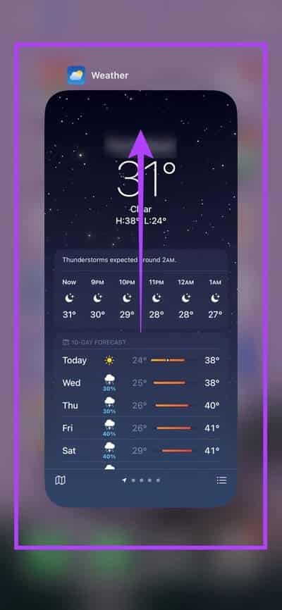Fix-Apple-Weather-App-Not-Working-On-iPhone-3 9 طرق لإصلاح عدم عمل تطبيق Apple Weather على iPhone