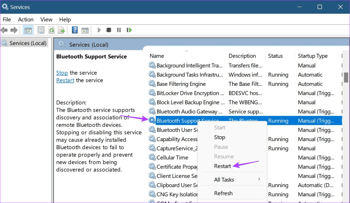 Fix-Try-Connecting-Your-Device-Bluetooth-Error-on-Windows-11-27 كيفية إصلاح خطأ Bluetooth "حاول توصيل جهازك" على Windows 11