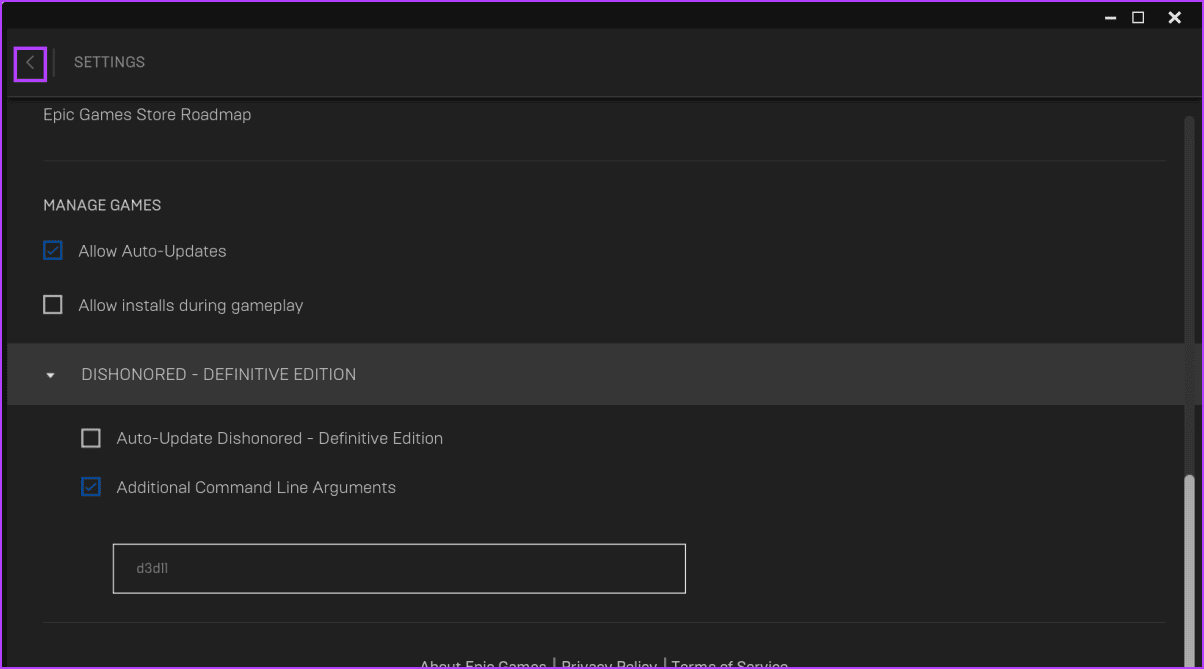 Force-Game-To-Use-DirectX-11-3 أفضل 7 طرق لإصلاح خطأ مطلوب GPU المتوافق مع D3D11 لتشغيل خطأ المحرك على Windows 11