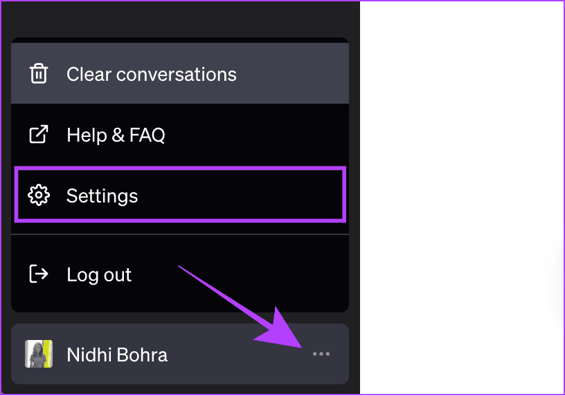 Go-to-ChatGPT-Settings 7 طرق لإصلاح عدم حفظ المحادثات على ChatGPT
