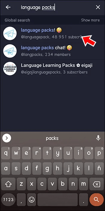 How-to-Access-Existing-Language-Packs-1 كيفية تغيير الكتابة على Telegram