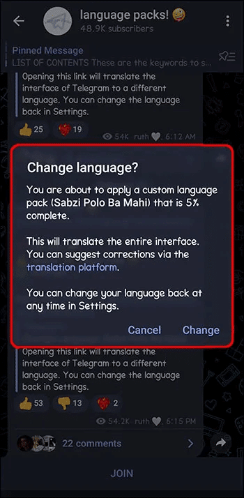 How-to-Access-Existing-Language-Packs-3 كيفية تغيير الكتابة على Telegram