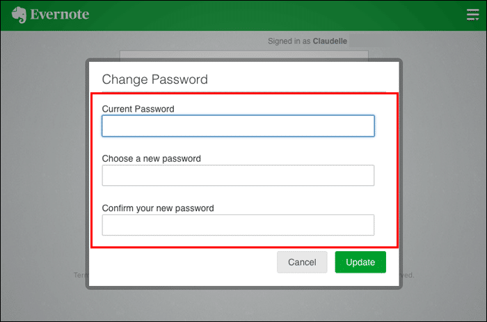 How-to-Change-Evernote-Password-via-a-Browser-6 كيفية تغيير كلمة المرور في Evernote