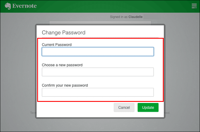 كيفية تغيير كلمة المرور في Evernote - %categories