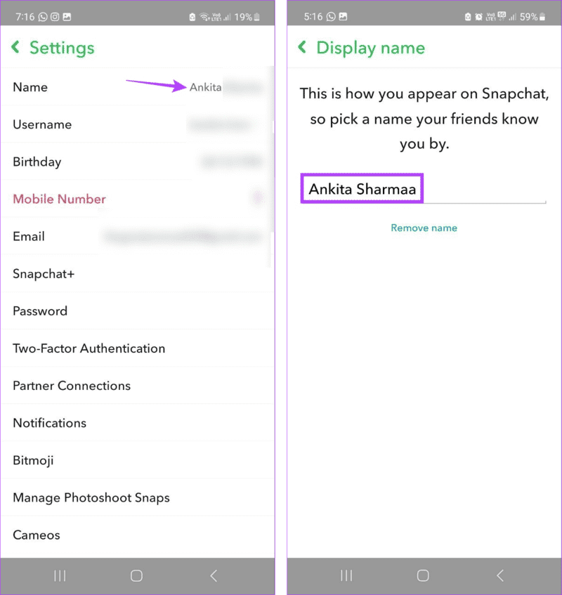 كيفية تغيير اسم المستخدم واسم العرض على Snapchat - %categories
