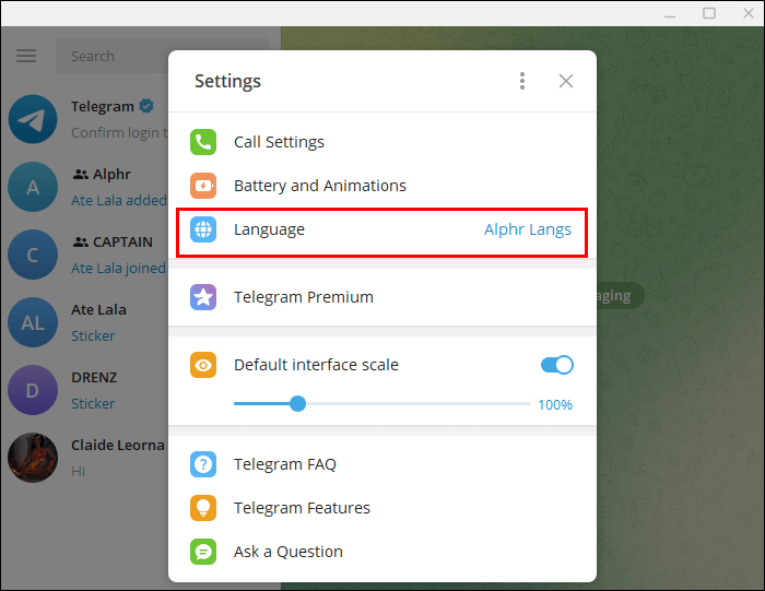 كيفية تغيير الكتابة على Telegram - %categories