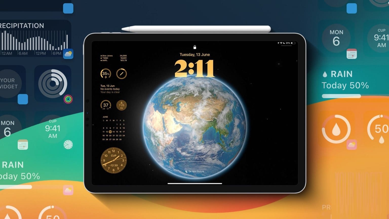 كيفية تخصيص شاشة قفل iPad باستخدام الويدجت وخلفيات الشاشة الحية - %categories