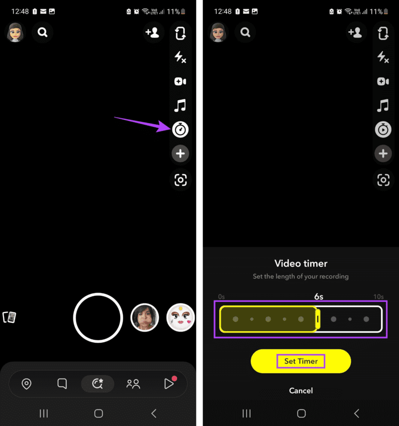 How-to-Record-on-Snapchat-Without-Holding-the-Button-3 4 طرق للتسجيل على Snapchat دون الضغط على الزر