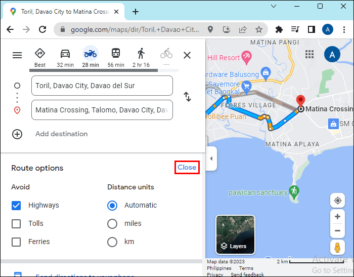 How-to-Set-Up-Google-Maps-to-Avoid-Highways-on-Your-PC-5-1 كيفية تجنب الطرق السريعة في Google Maps