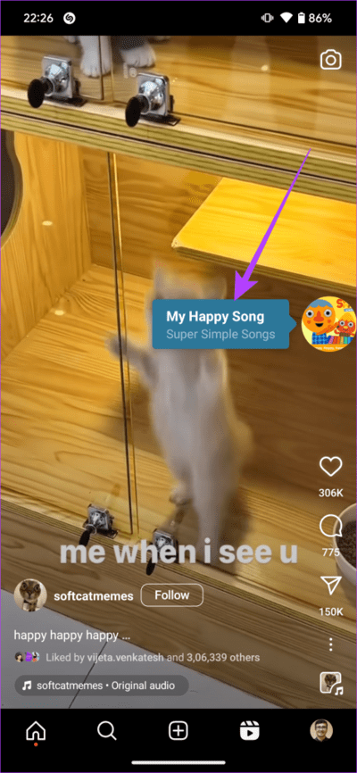 Identify-Insta-Reel-Songs-19-473x1024-1 كيفية التعرف على أغاني (Shazam) التي يتم تشغيلها في Instagram Reels