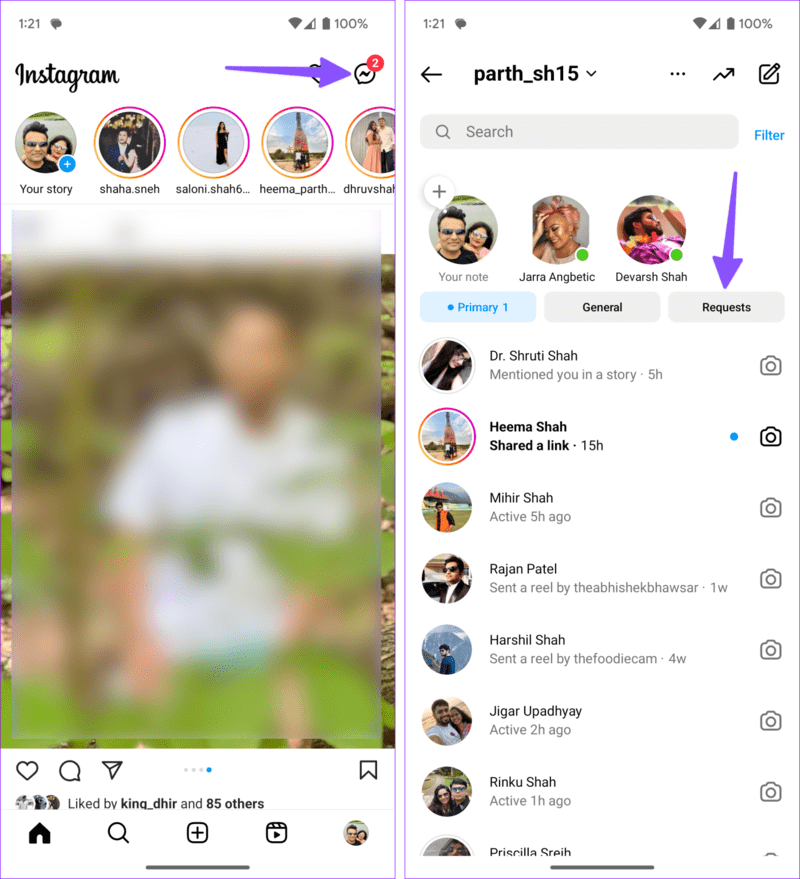 Instagram-says-I-have-a-message-1398x1536-1 حل مشكلة ظهور رسائل جديدة على Instagram و لكن لا يوجد أي رسالة