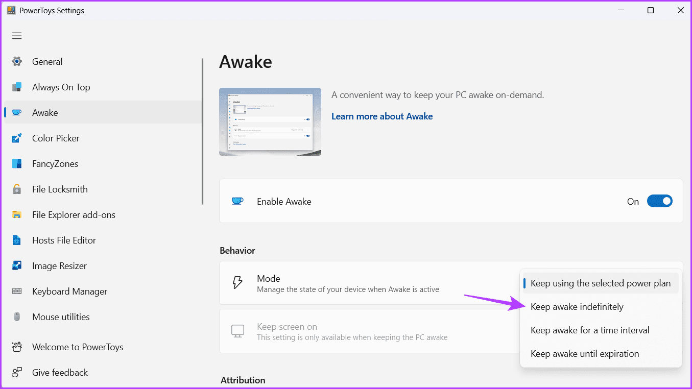 Keep-awake-indefinitely 4 أفضل الطرق لتعطيل وضع السكون في Windows 11
