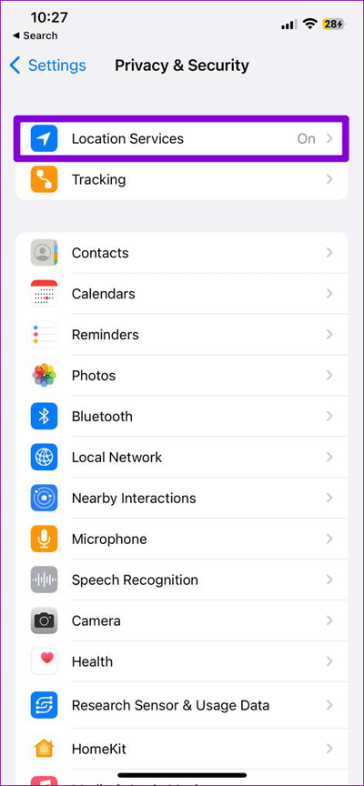 Location-Services-on-iPhone-2 كيفية التحقق من سجل المواقع الجغرافية على iPhone و iPad و Mac