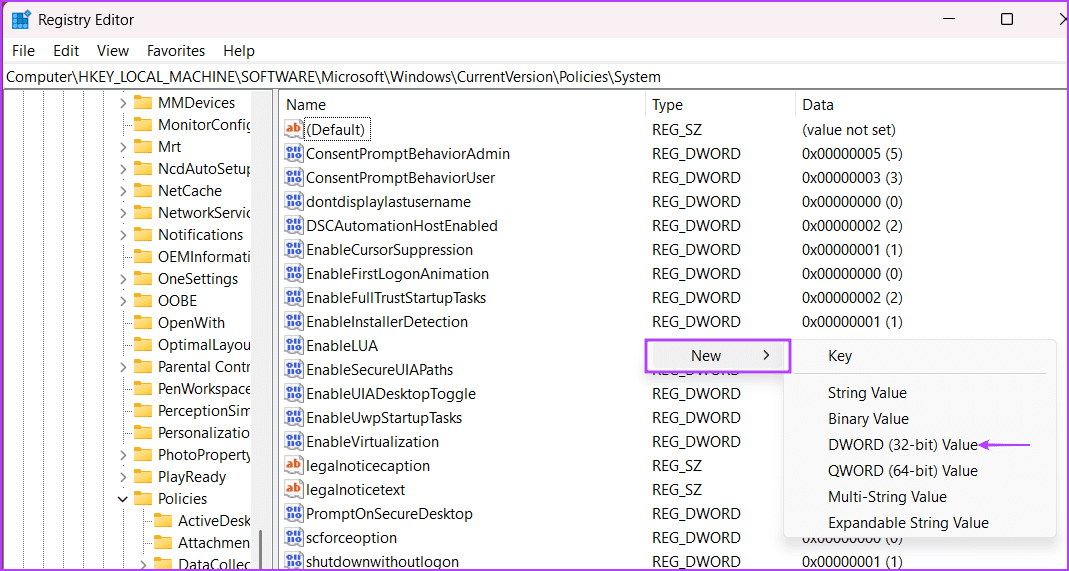 Modify-Windows-Registry-3 أفضل 5 طرق لإصلاح خيار "تبديل المستخدم" مفقود من شاشة تسجيل الدخول إلى Windows