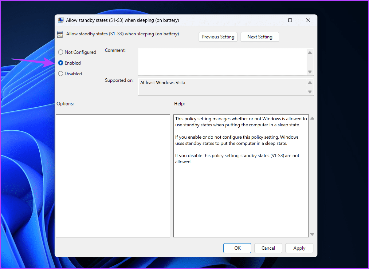 On-battery-Enabled 4 أفضل الطرق لتعطيل وضع السكون في Windows 11