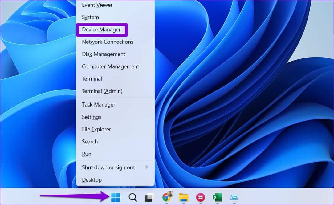 Open-Device-Manager-on-Windows-39 أفضل 6 طرق لإصلاح عدم عمل مفتاح المسافة في Windows 11