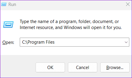 Open-Program-Files-on-Windows أفضل 6 إصلاحات لخطأ المستخدم المحدد ليس لديه ملف تعريف صالح على Windows