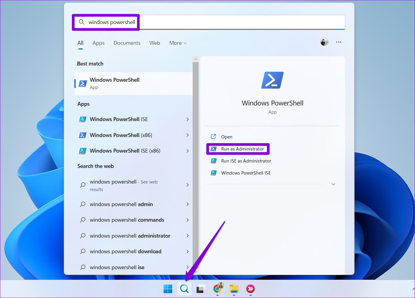 Open-Windows-PowerShell-17-1 أفضل 6 إصلاحات لعدم عرض Microsoft Store التطبيقات المشتراة على Windows