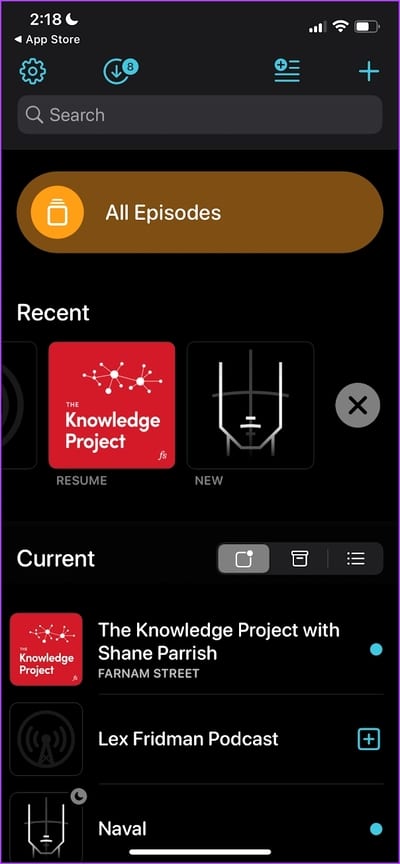 Overcast1 أفضل 7 تطبيقات Podcasts لـ iPhone في عام 2025