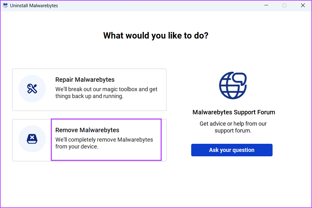 Remove-Third-Party-Antivirus-4 أفضل 6 طرق لإصلاح خطأ هذا الإعداد تتم إدارته بواسطة المسؤول على Windows 11