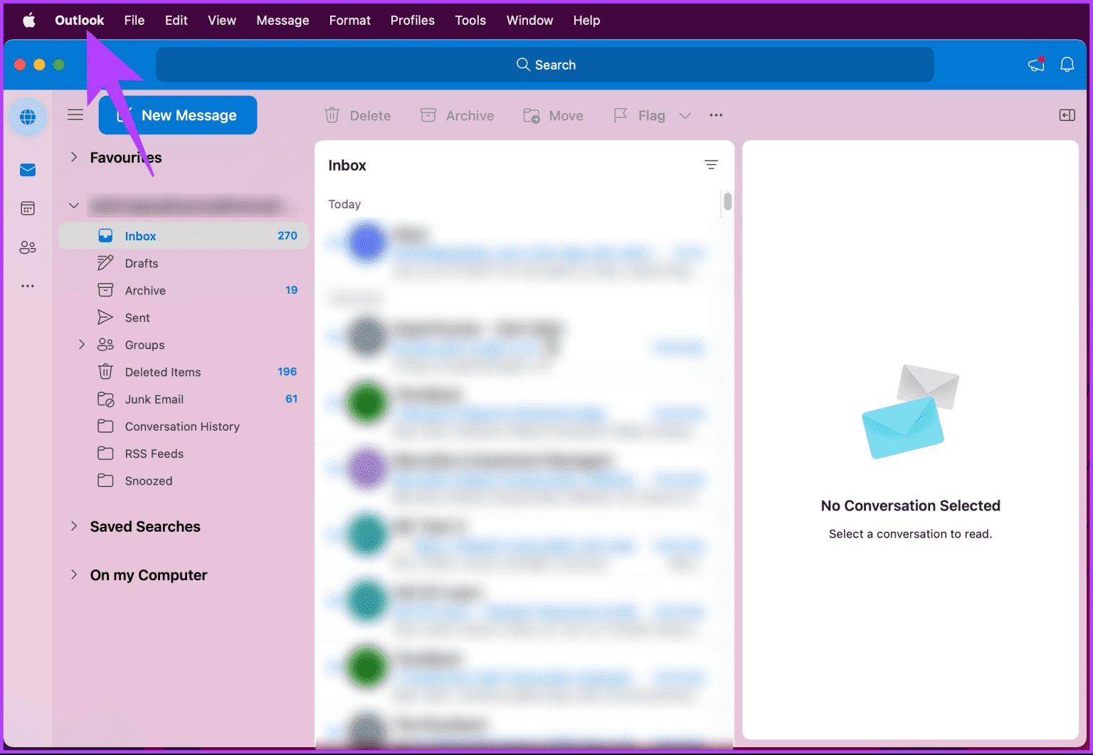 كيفية إزالة حساب بريد إلكتروني من Outlook - %categories