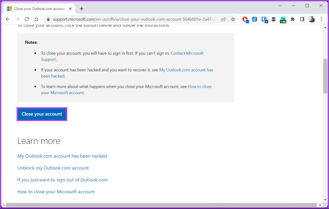 Remove-an-Email-Account-From-Outlook_8 كيفية إزالة حساب بريد إلكتروني من Outlook