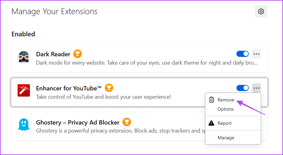 Remove-option أفضل 5 طرق لإصلاح عدم عمل المدقق الإملائي لـ Mozilla Firefox في Windows 11