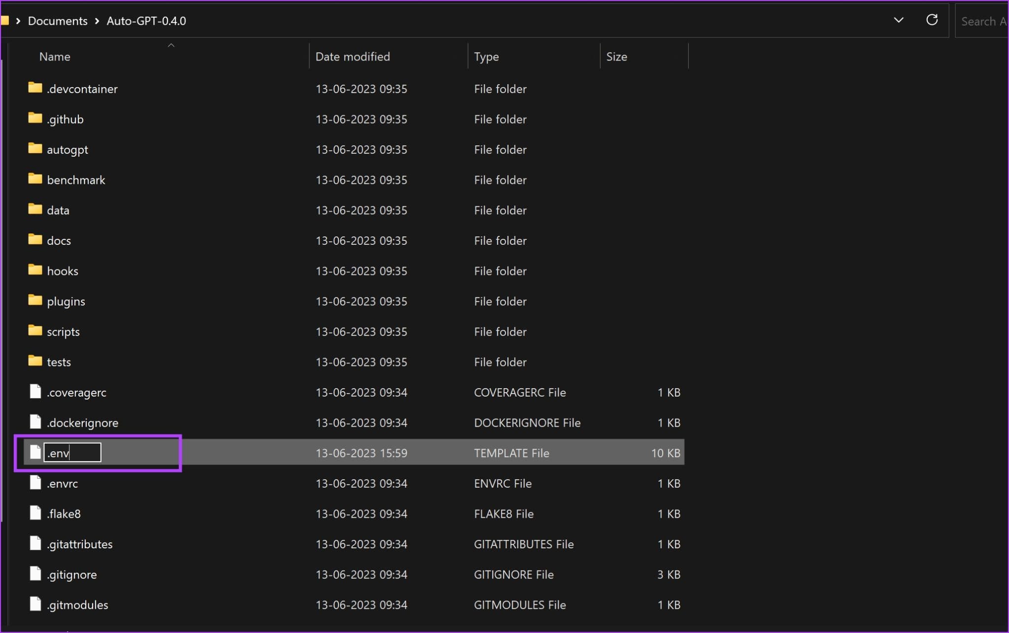 Rename-ENV-File-2048x1285-1 ما هو Auto-GPT وكيفية استخدامه مجانًا