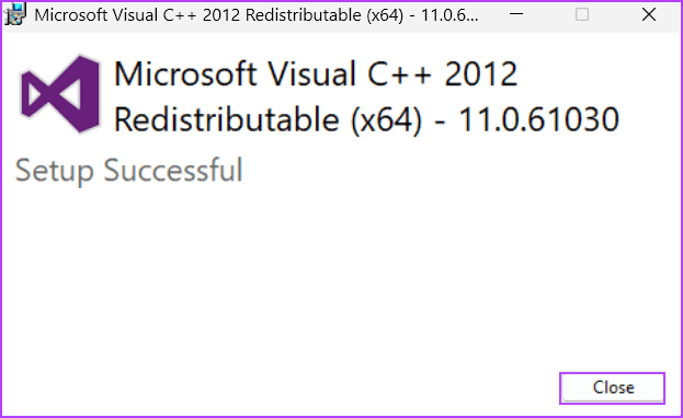Repair-Visual-C-Redistributables-5 أفضل 7 طرق لإصلاح خطأ مطلوب GPU المتوافق مع D3D11 لتشغيل خطأ المحرك على Windows 11