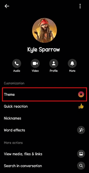 Reverting-the-Theme-to-the-Default-Setting-in-the-App-4 كيفية إزالة سمة افتراضية في Messenger
